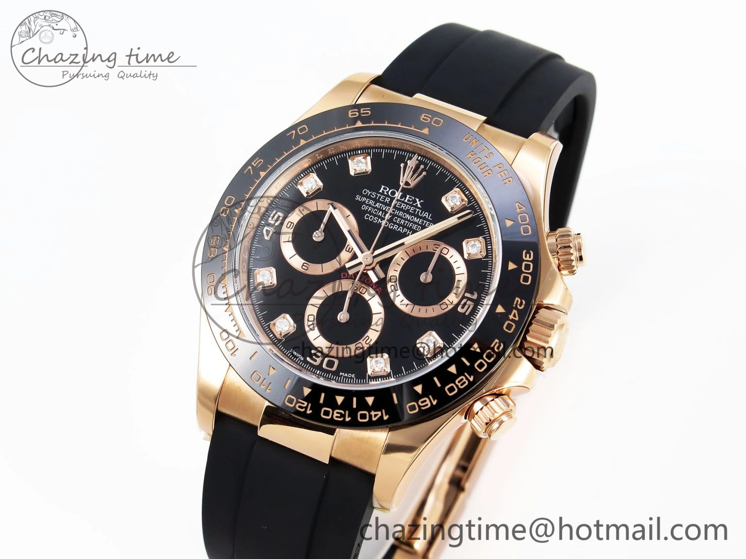 Practical Daytona 116515 Clean 1:1 Best Edition Black Diamonds Dial on Oysterflex Strap SA4130 V 1948
