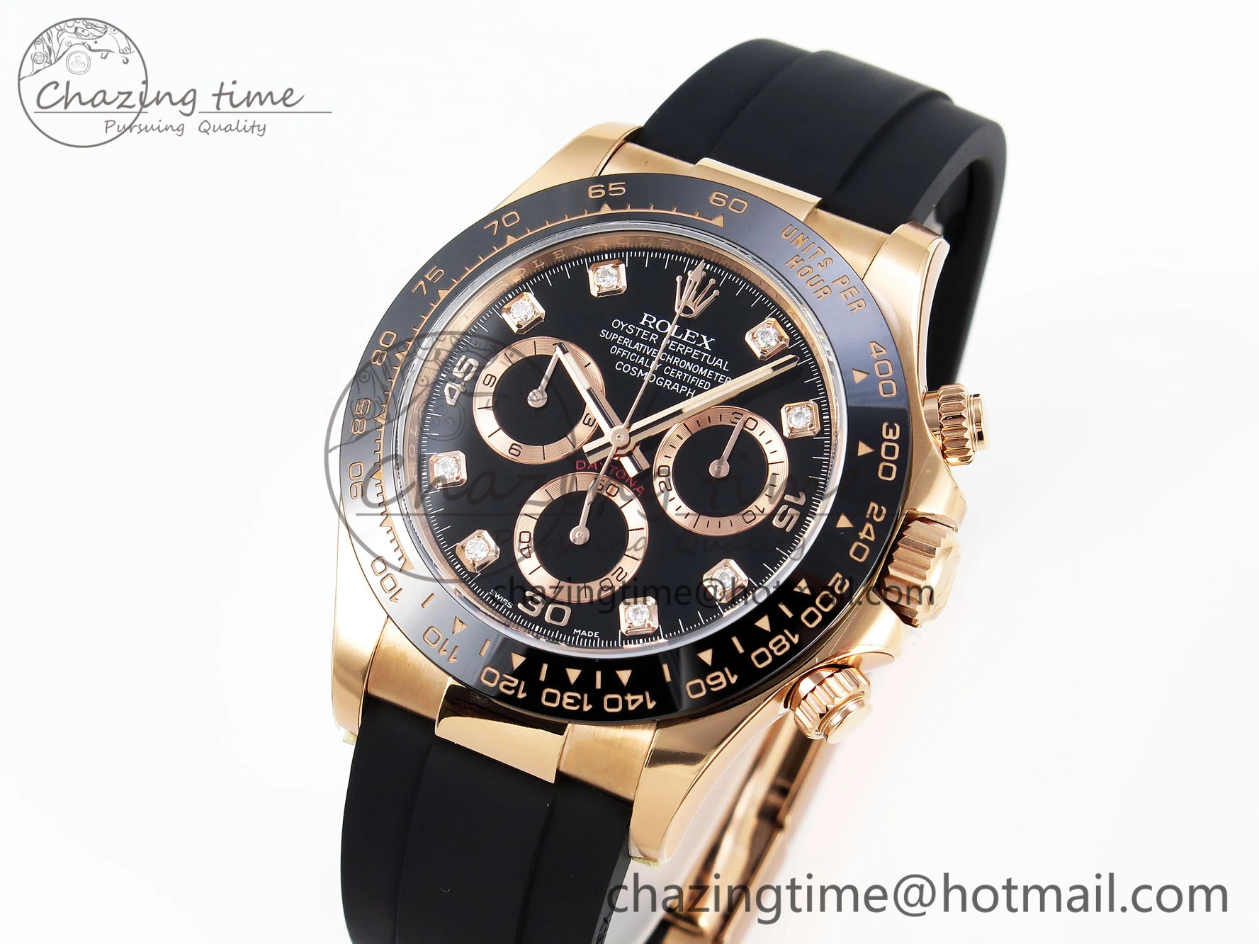 Practical Daytona 116515 Clean 1:1 Best Edition Black Diamonds Dial on Oysterflex Strap SA4130 V 1948