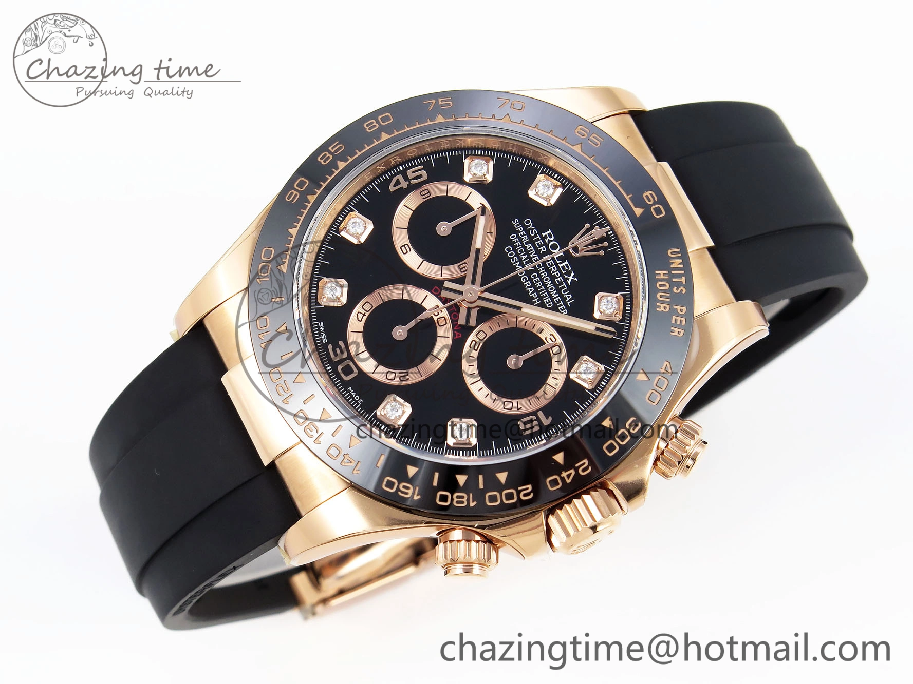 Practical Daytona 116515 Clean 1:1 Best Edition Black Diamonds Dial on Oysterflex Strap SA4130 V 1948