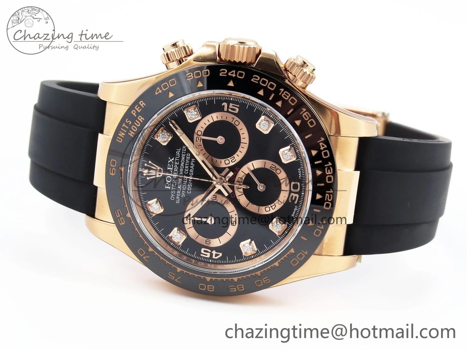 Practical Daytona 116515 Clean 1:1 Best Edition Black Diamonds Dial on Oysterflex Strap SA4130 V 1948