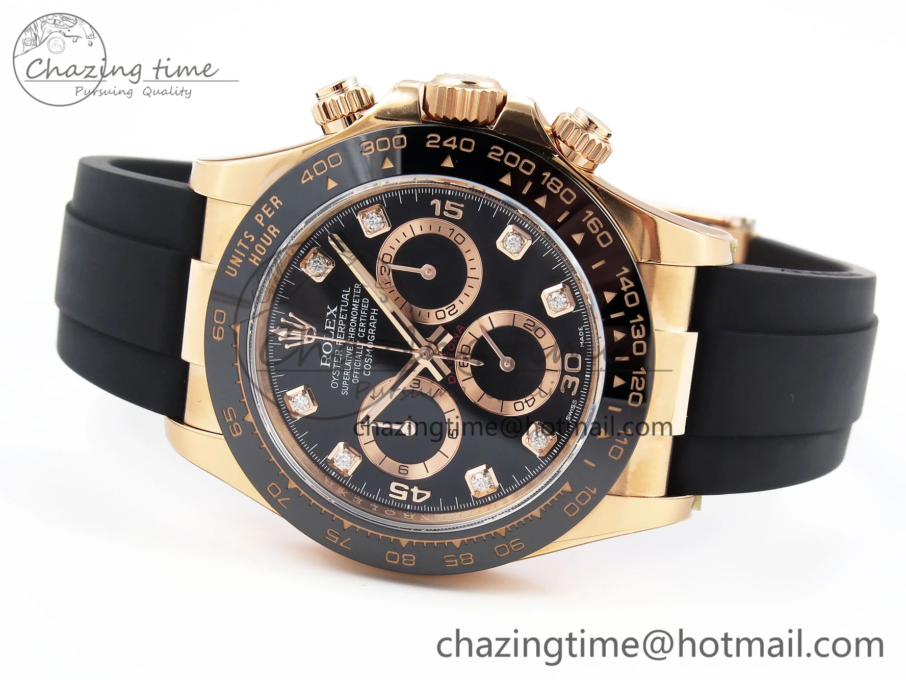 Practical Daytona 116515 Clean 1:1 Best Edition Black Diamonds Dial on Oysterflex Strap SA4130 V 1948