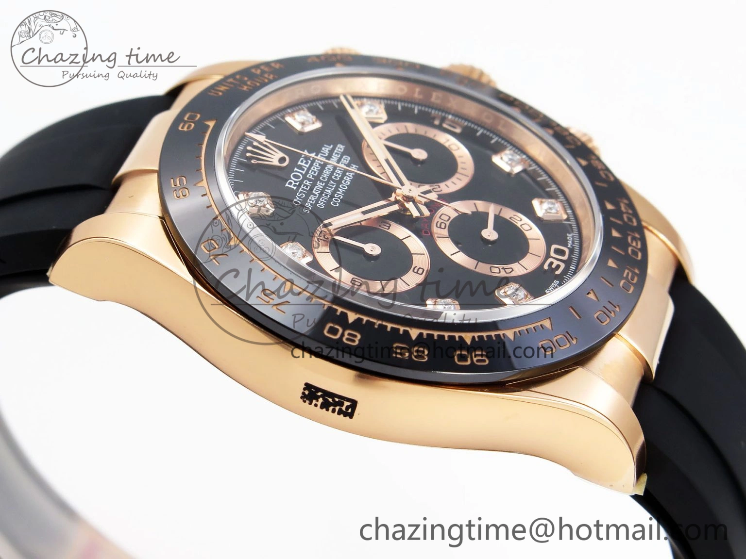 Practical Daytona 116515 Clean 1:1 Best Edition Black Diamonds Dial on Oysterflex Strap SA4130 V 1948
