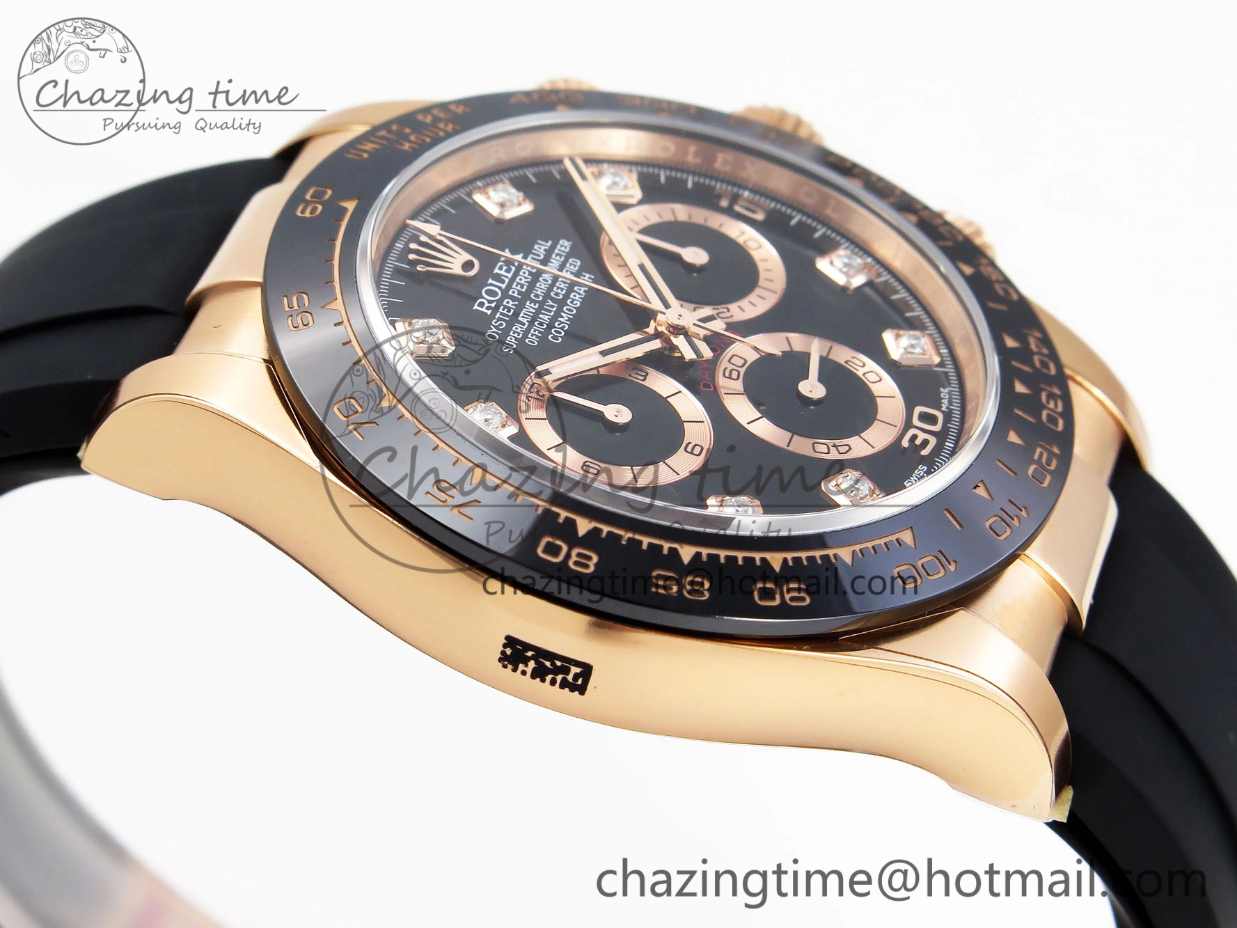 Practical Daytona 116515 Clean 1:1 Best Edition Black Diamonds Dial on Oysterflex Strap SA4130 V 1948