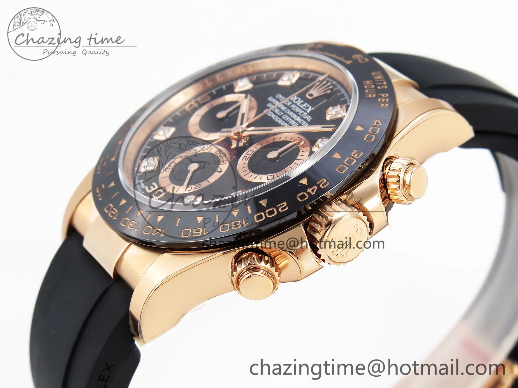 Practical Daytona 116515 Clean 1:1 Best Edition Black Diamonds Dial on Oysterflex Strap SA4130 V 1948