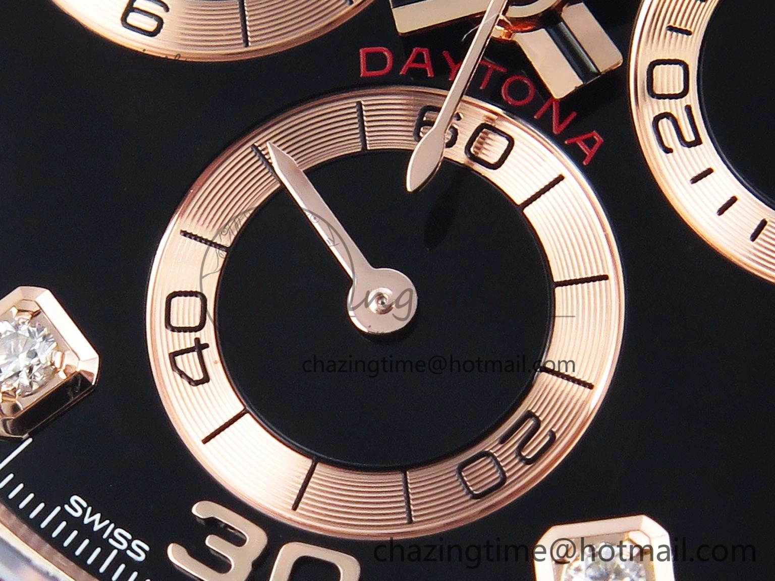 Practical Daytona 116515 Clean 1:1 Best Edition Black Diamonds Dial on Oysterflex Strap SA4130 V 1948