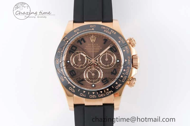 Daytona 116515 Clean 1:1 Best Edition Chocolate Dial Black Markers on Oysterflex Strap SA4130 V Cozy 2011