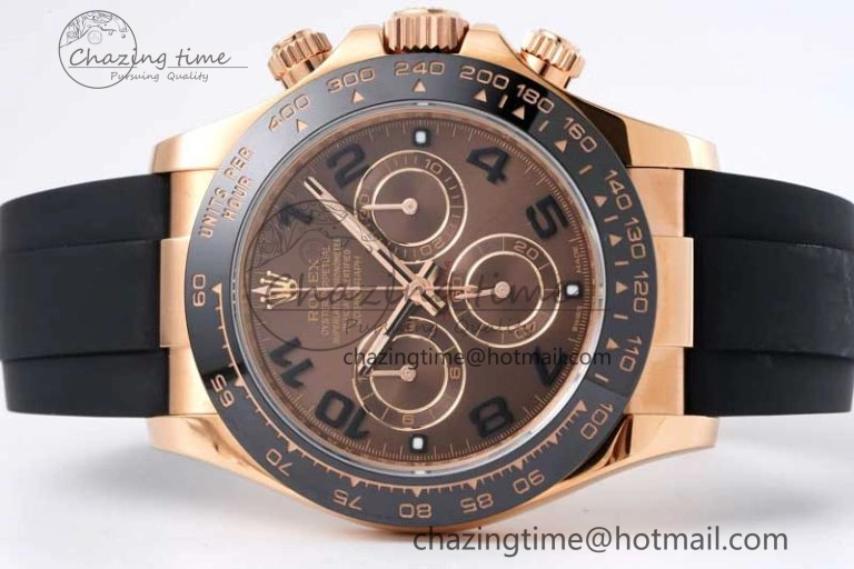 Daytona 116515 Clean 1:1 Best Edition Chocolate Dial Black Markers on Oysterflex Strap SA4130 V Cozy 2011