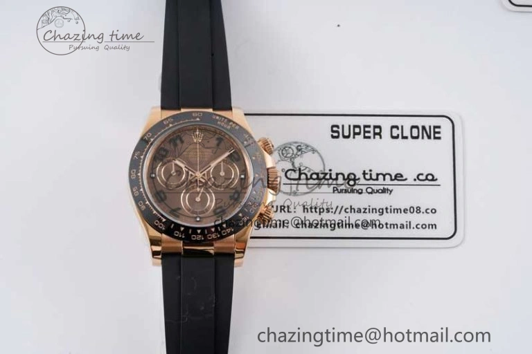 Daytona 116515 Clean 1:1 Best Edition Chocolate Dial Black Markers on Oysterflex Strap SA4130 V Cozy 2011