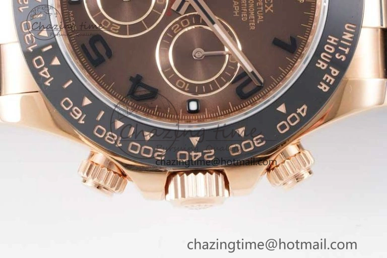 Daytona 116515 Clean 1:1 Best Edition Chocolate Dial Black Markers on Oysterflex Strap SA4130 V Cozy 2011