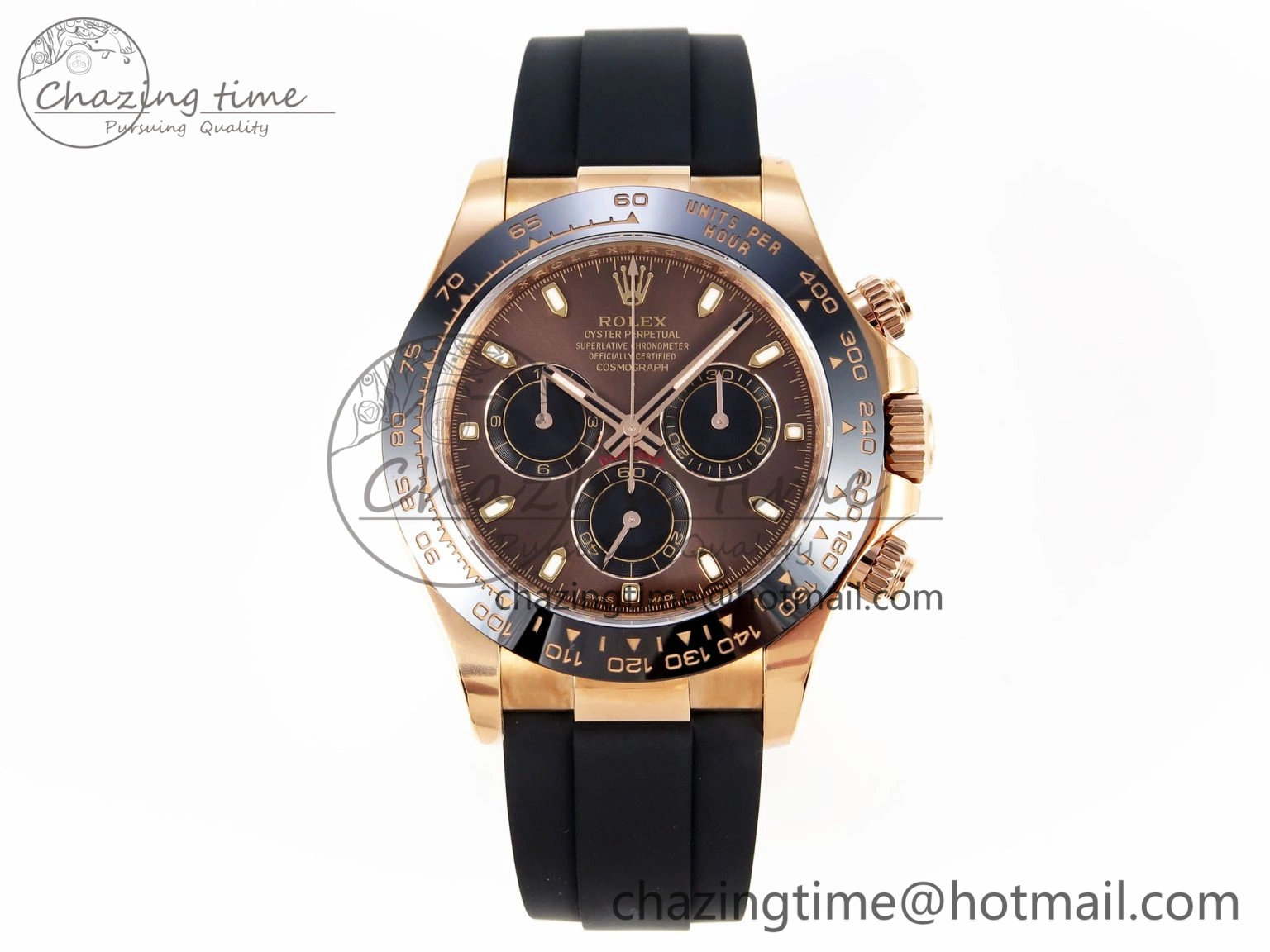 Daytona 116515 Clean 1:1 Best Edition Chocolate Dial Lume Markers on Oysterflex Strap SA4130 V Sophisticated 1961