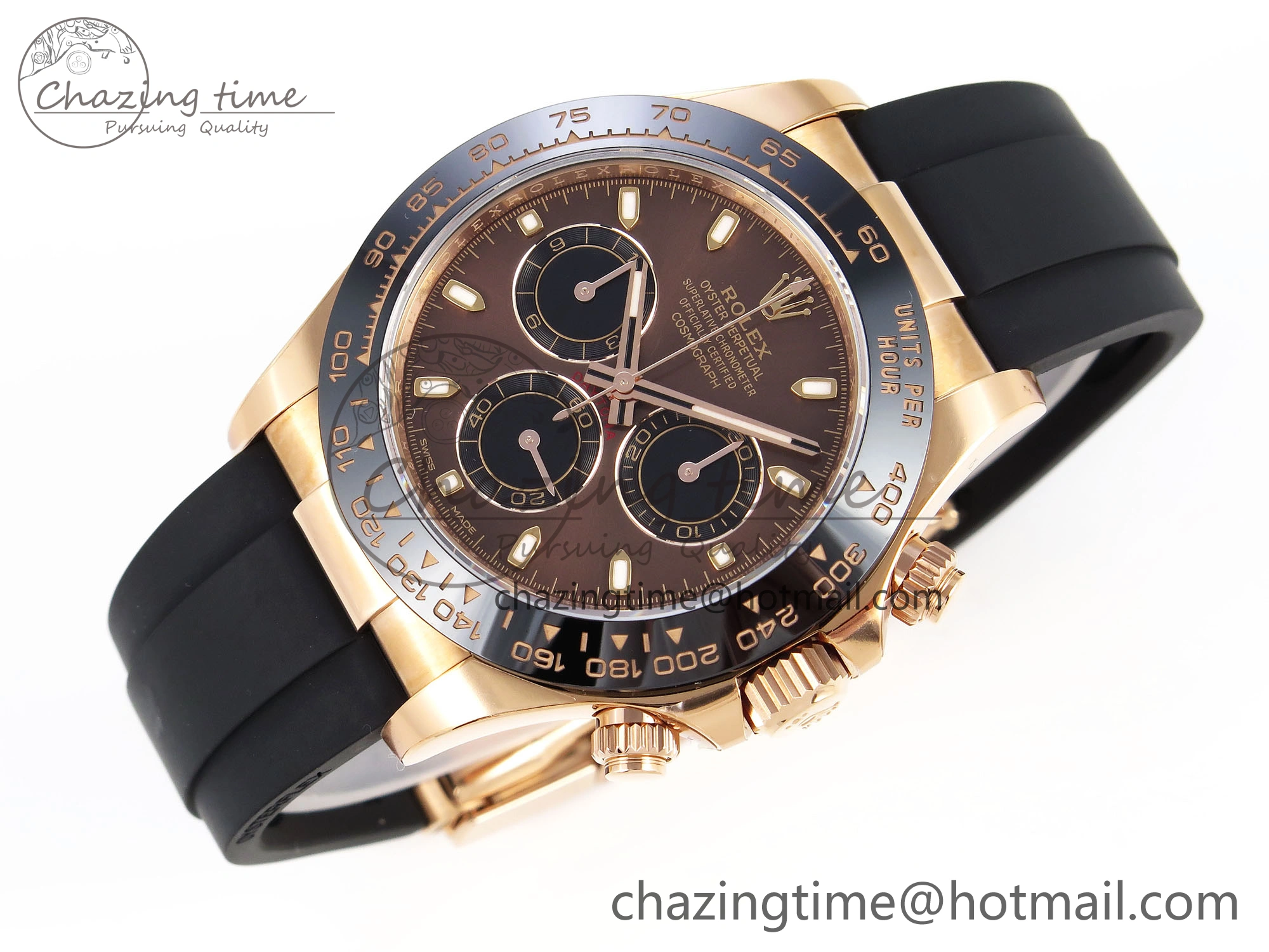 Daytona 116515 Clean 1:1 Best Edition Chocolate Dial Lume Markers on Oysterflex Strap SA4130 V Sophisticated 1961