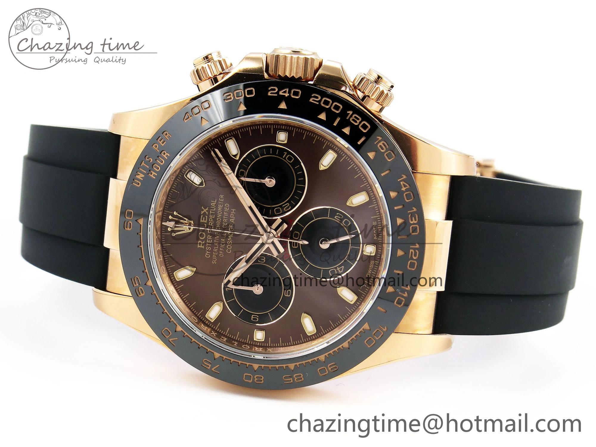 Daytona 116515 Clean 1:1 Best Edition Chocolate Dial Lume Markers on Oysterflex Strap SA4130 V Sophisticated 1961