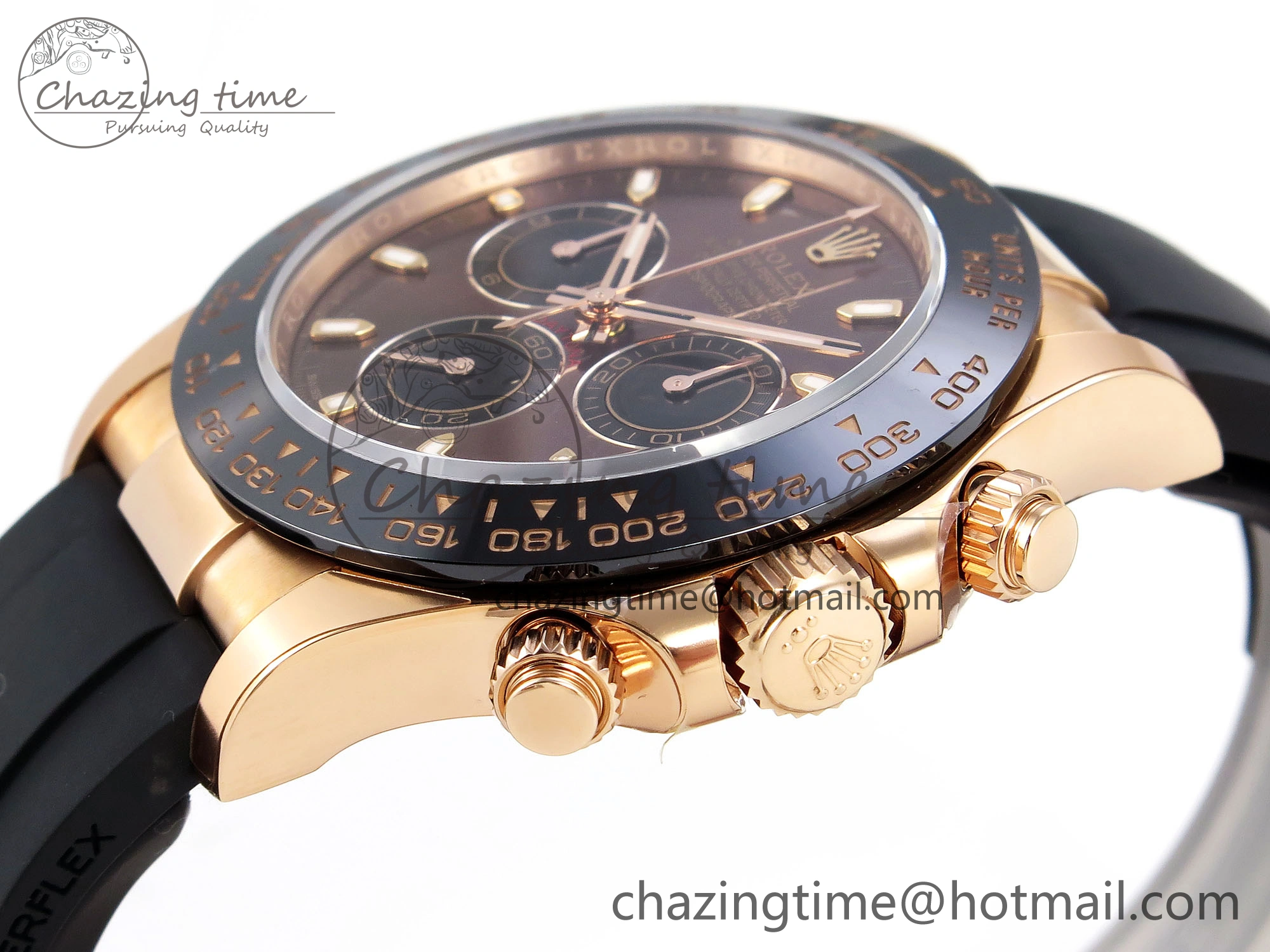 Daytona 116515 Clean 1:1 Best Edition Chocolate Dial Lume Markers on Oysterflex Strap SA4130 V Sophisticated 1961