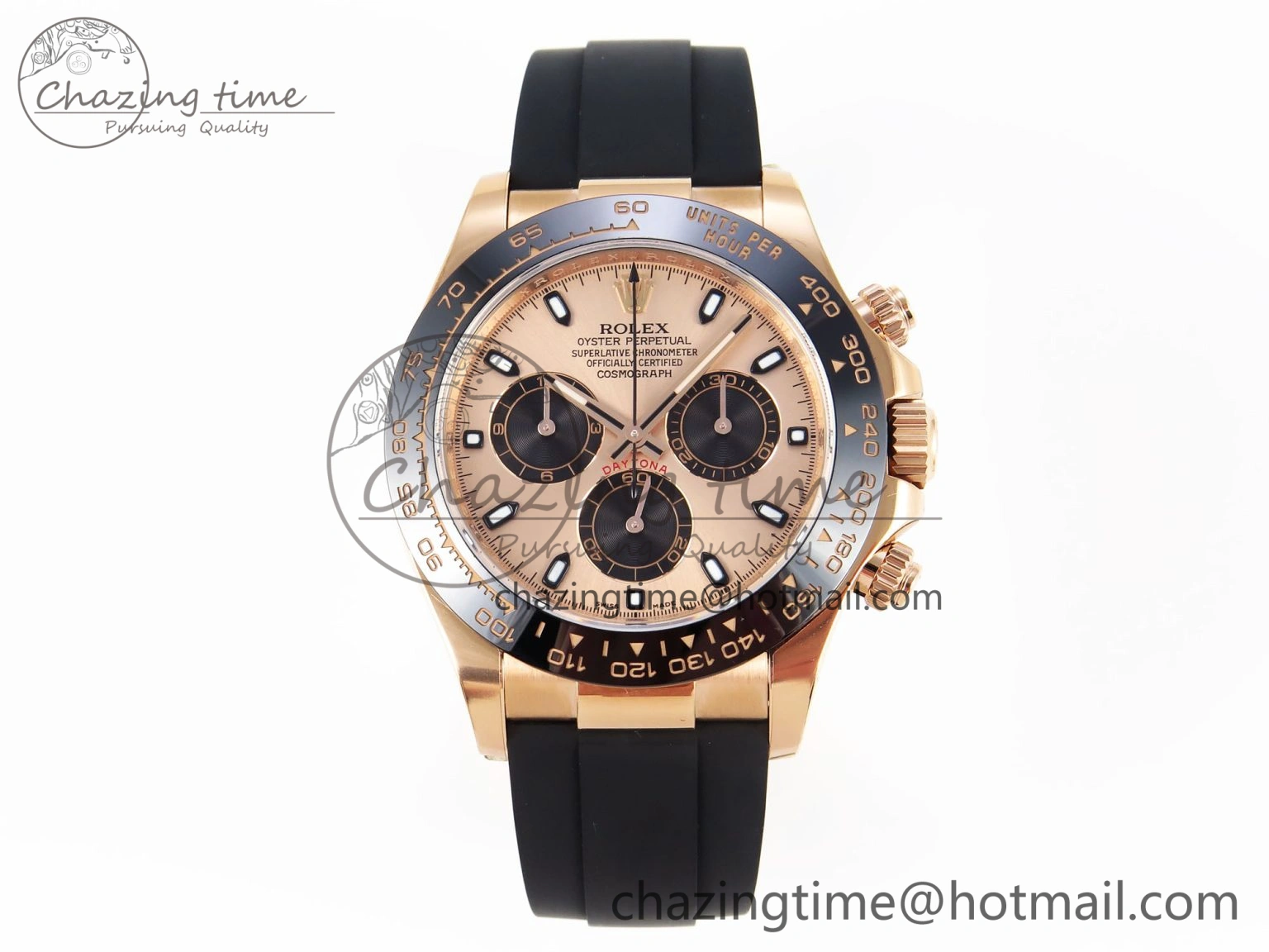 Daytona 116515 Clean 1:1 Best Edition RG Dial Black Markers on Oysterflex Strap SA4130 V UrbanStyle 1966