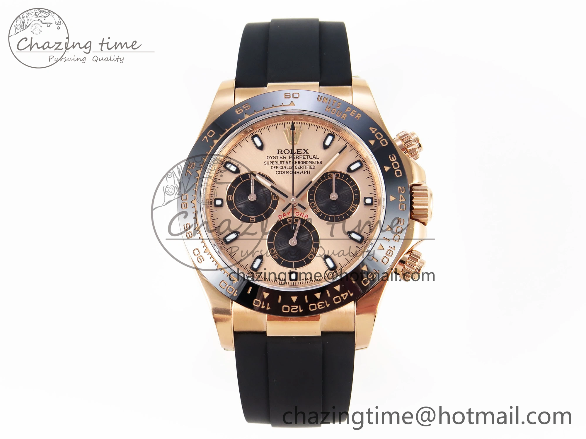 Daytona 116515 Clean 1:1 Best Edition RG Dial Black Markers on Oysterflex Strap SA4130 V UrbanStyle 1966