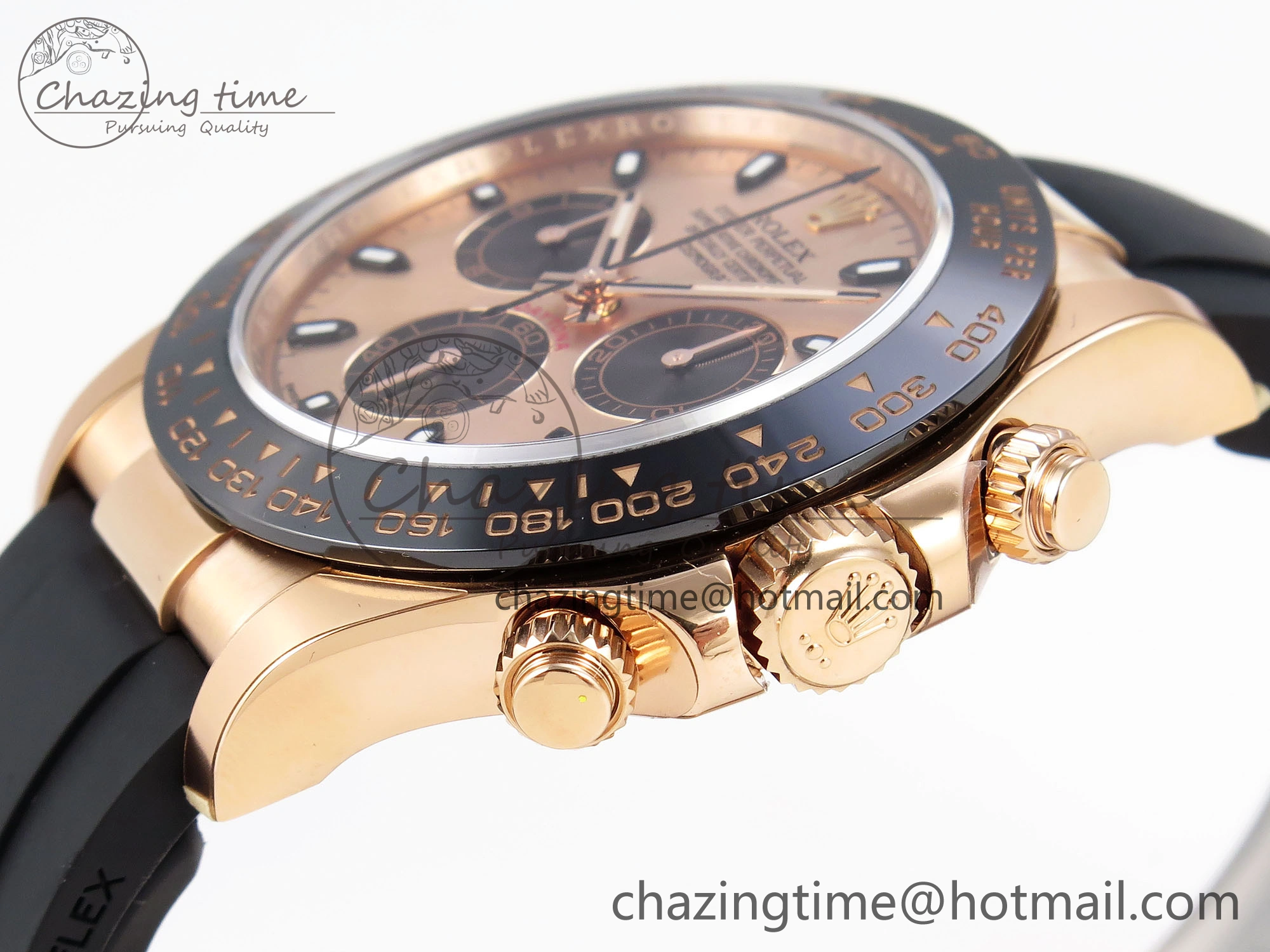 Daytona 116515 Clean 1:1 Best Edition RG Dial Black Markers on Oysterflex Strap SA4130 V UrbanStyle 1966