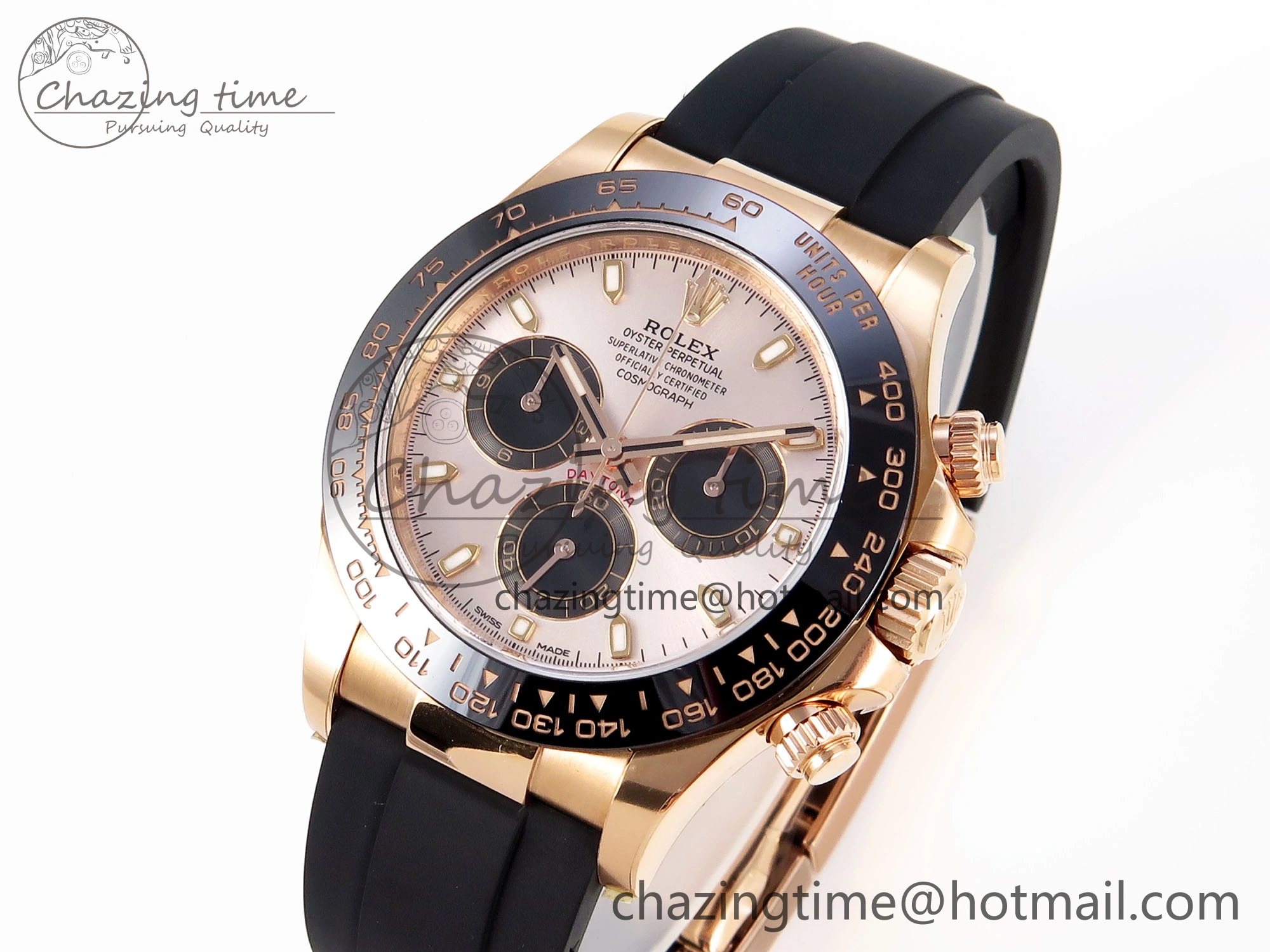 Daytona 116515 Clean 1:1 Best Edition Silver Dial RG Markers on Oysterflex Strap SA4130 V Modern 1965