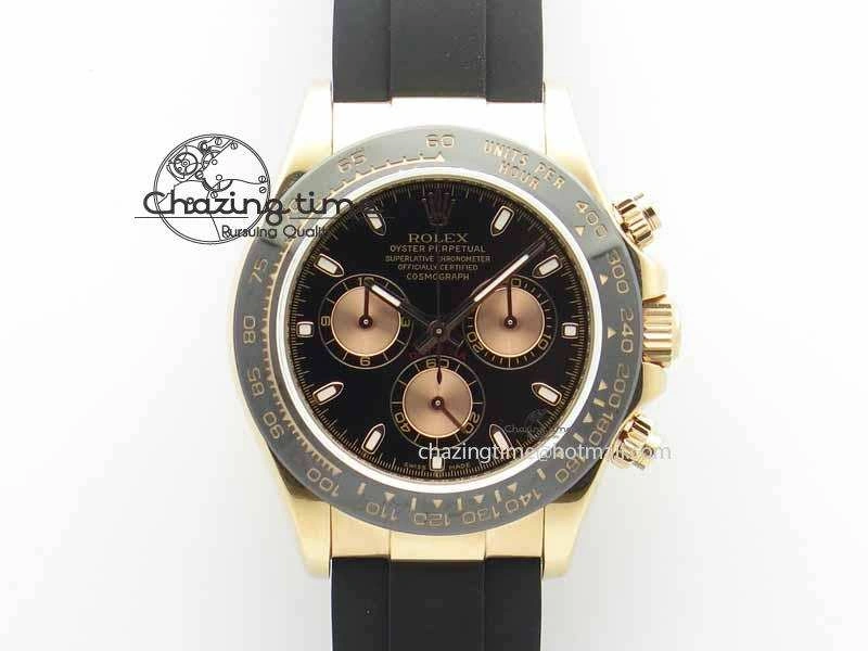Daytona 116515 JF 1:1 Best Edition Black Dial On Black Rubber Strap A Attractive 3651