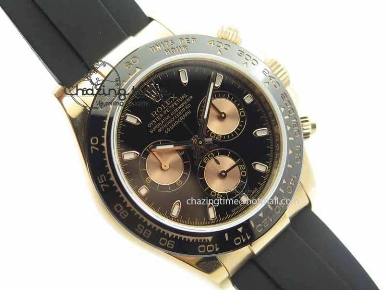 Daytona 116515 JF 1:1 Best Edition Black Dial On Black Rubber Strap A Attractive 3651