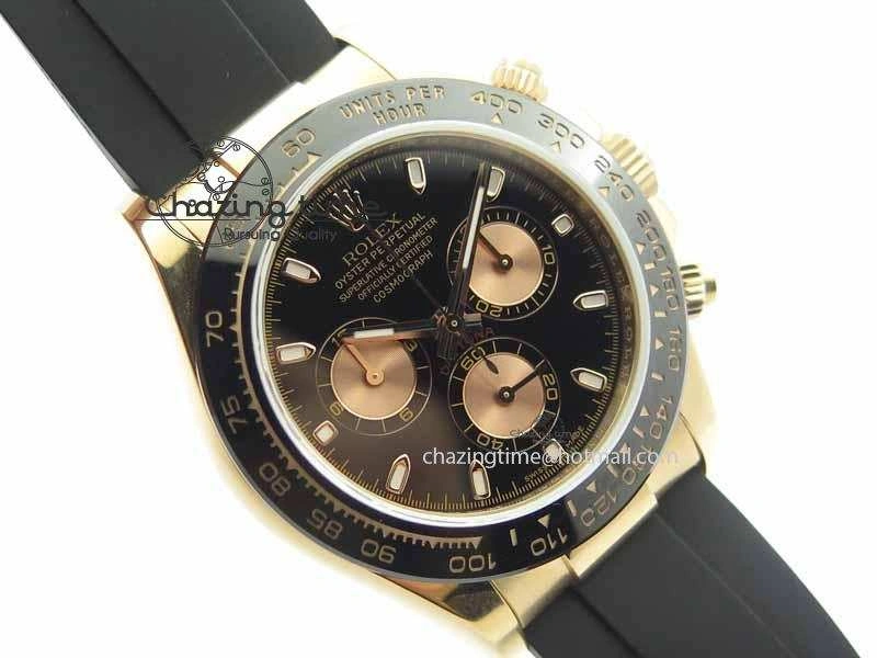 Daytona 116515 JF 1:1 Best Edition Black Dial On Black Rubber Strap A Attractive 3651