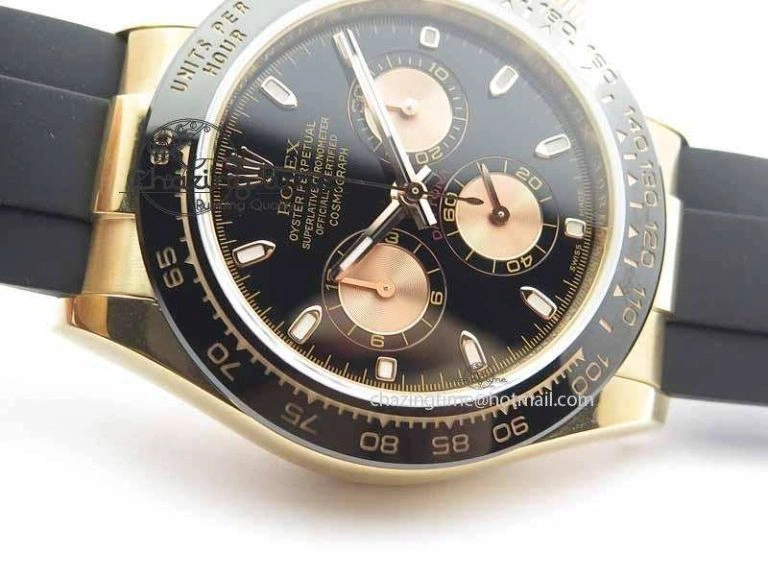 Daytona 116515 JF 1:1 Best Edition Black Dial On Black Rubber Strap A Attractive 3651