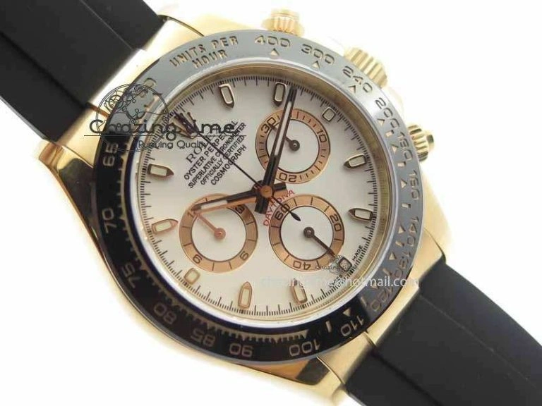 Daytona 116515 JF 1:1 Best Edition White Dial On Black Rubber Strap A Timeless 3654