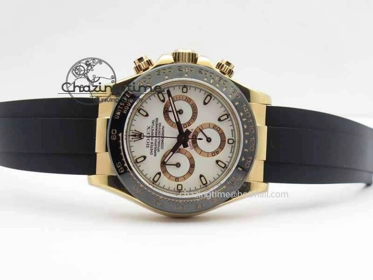 Daytona 116515 JF 1:1 Best Edition White Dial On Black Rubber Strap A Timeless 3654