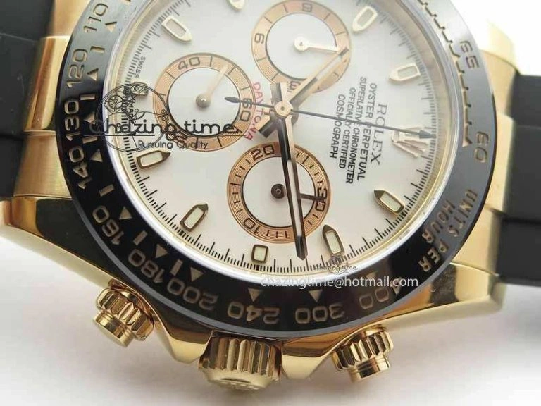 Daytona 116515 JF 1:1 Best Edition White Dial On Black Rubber Strap A Timeless 3654