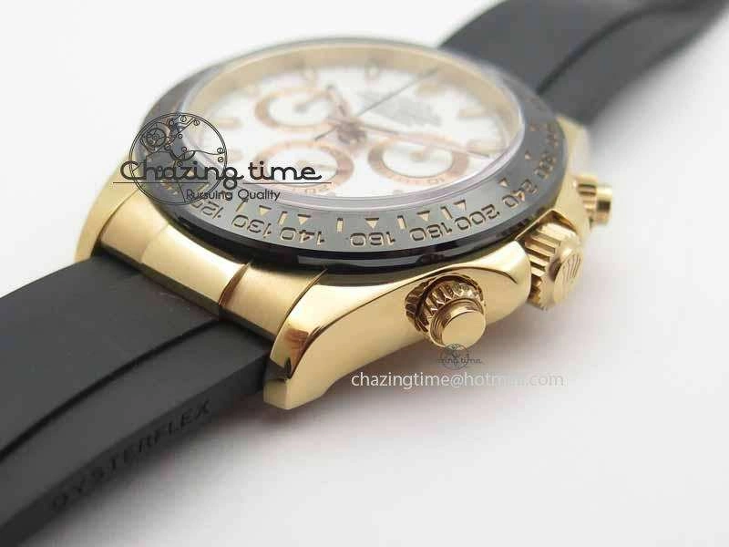 Daytona 116515 JF 1:1 Best Edition White Dial On Black Rubber Strap A Timeless 3654