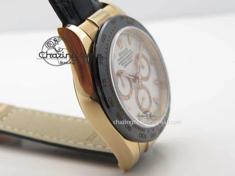 ComfortFit Daytona 116515 JF Best Edition White Dial On Black Leather Strap A 3991