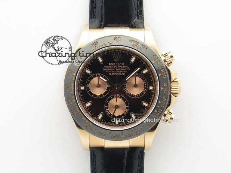 Daytona 116515 Noob 1:1 Best Edition Black RG Dial On Black Leather Strap A GoAnywhere 3788