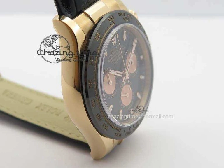 Daytona 116515 Noob 1:1 Best Edition Black RG Dial On Black Leather Strap A GoAnywhere 3788