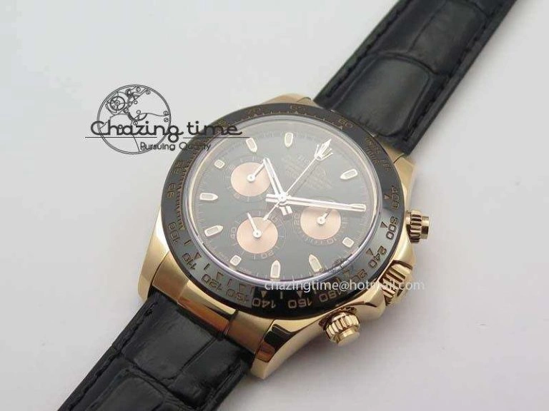 Daytona 116515 Noob 1:1 Best Edition Black RG Dial On Black Leather Strap A GoAnywhere 3788