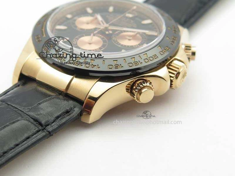 Daytona 116515 Noob 1:1 Best Edition Black RG Dial On Black Leather Strap A GoAnywhere 3788