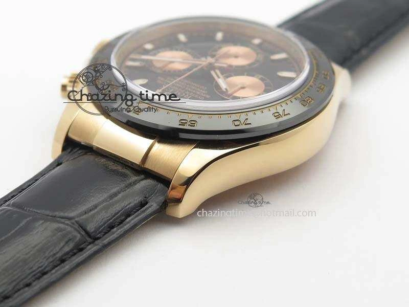 Daytona 116515 Noob 1:1 Best Edition Black RG Dial On Black Leather Strap A GoAnywhere 3788