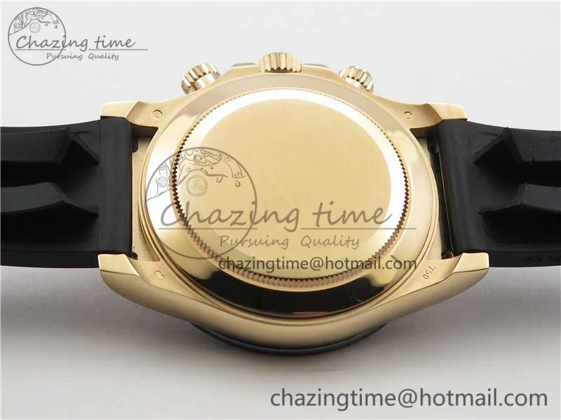 Daytona 116515 Noob 1:1 Best Edition Chocolate Dial Lume Markers on Black Rubber Strap SA4130 (Free Extra Strap) V Premium 2976
