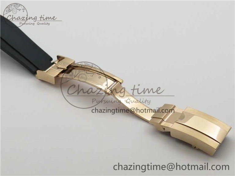Daytona 116515 Noob 1:1 Best Edition Chocolate Dial Lume Markers on Black Rubber Strap SA4130 (Free Extra Strap) V Premium 2976