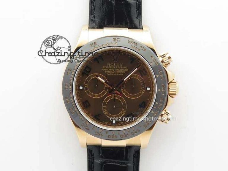 Daytona 116515 Noob 1:1 Best Edition Chocolate Dial On Black Leather Strap A Comfortable 3790
