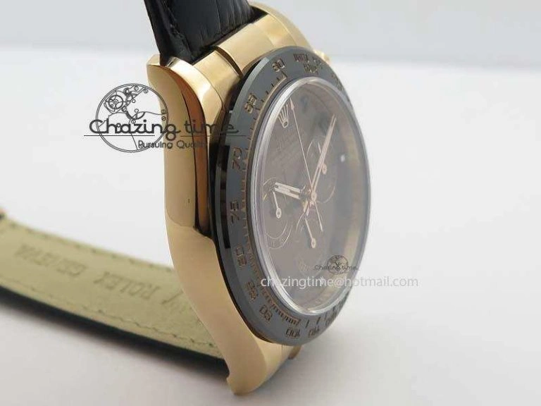 Daytona 116515 Noob 1:1 Best Edition Chocolate Dial On Black Leather Strap A Comfortable 3790