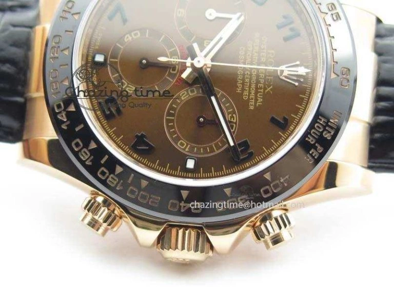 Daytona 116515 Noob 1:1 Best Edition Chocolate Dial On Black Leather Strap A Comfortable 3790