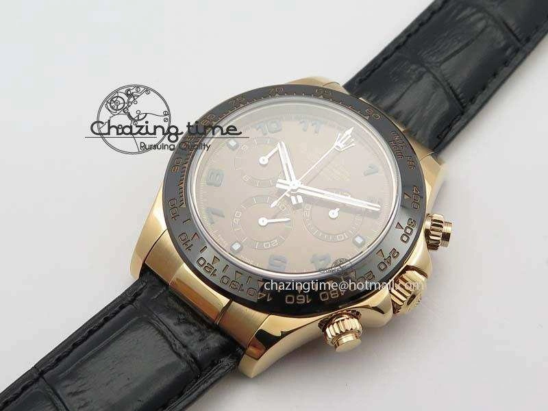 Daytona 116515 Noob 1:1 Best Edition Chocolate Dial On Black Leather Strap A Comfortable 3790
