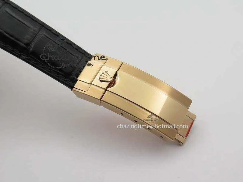 Daytona 116515 Noob 1:1 Best Edition RG Black Dial On Black Leather Strap A Upgraded 3789