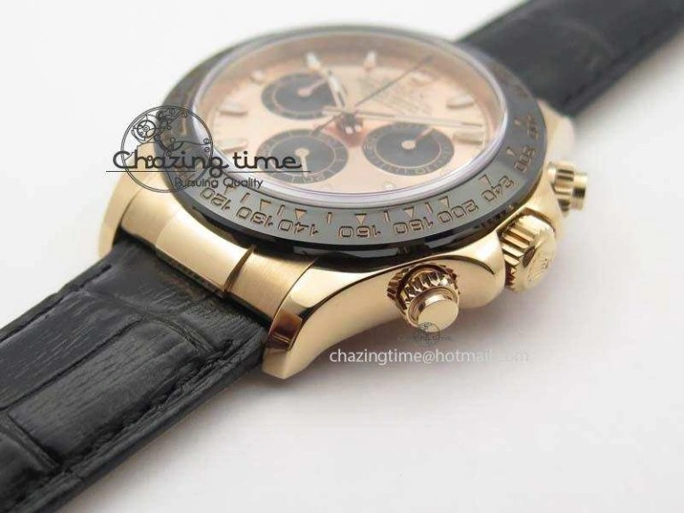 Daytona 116515 Noob 1:1 Best Edition RG Black Dial On Black Leather Strap A Upgraded 3789