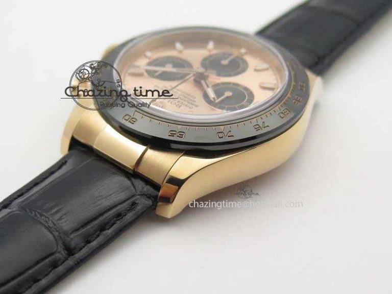 Daytona 116515 Noob 1:1 Best Edition RG Black Dial On Black Leather Strap A Upgraded 3789