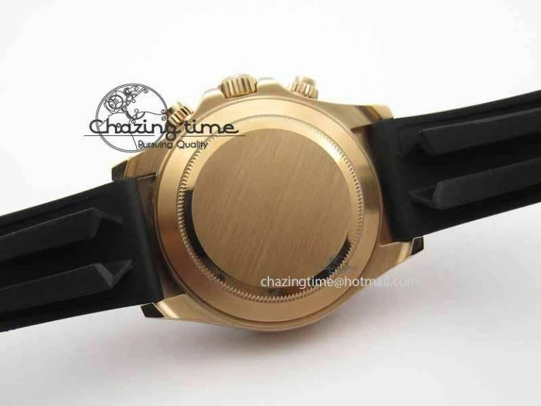 Daytona 116515 Noob 1:1 Best Edition Rose Gold Dial On Black Rubber Strap A7750(Free Extra Strap) Durable 3740