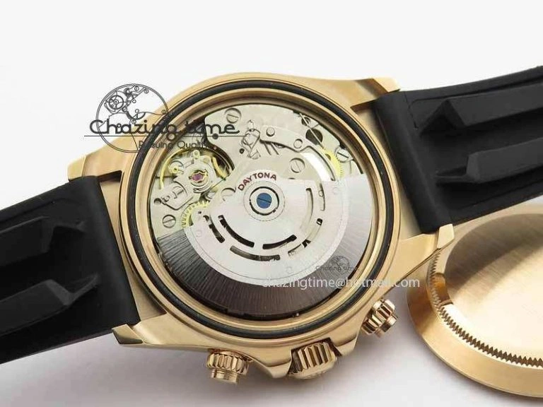 Daytona 116515 Noob 1:1 Best Edition Rose Gold Dial On Black Rubber Strap A7750(Free Extra Strap) Durable 3740
