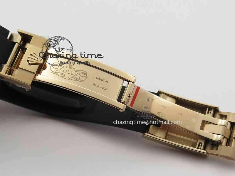 Daytona 116515 Noob 1:1 Best Edition Rose Gold Dial On Black Rubber Strap A7750(Free Extra Strap) Durable 3740