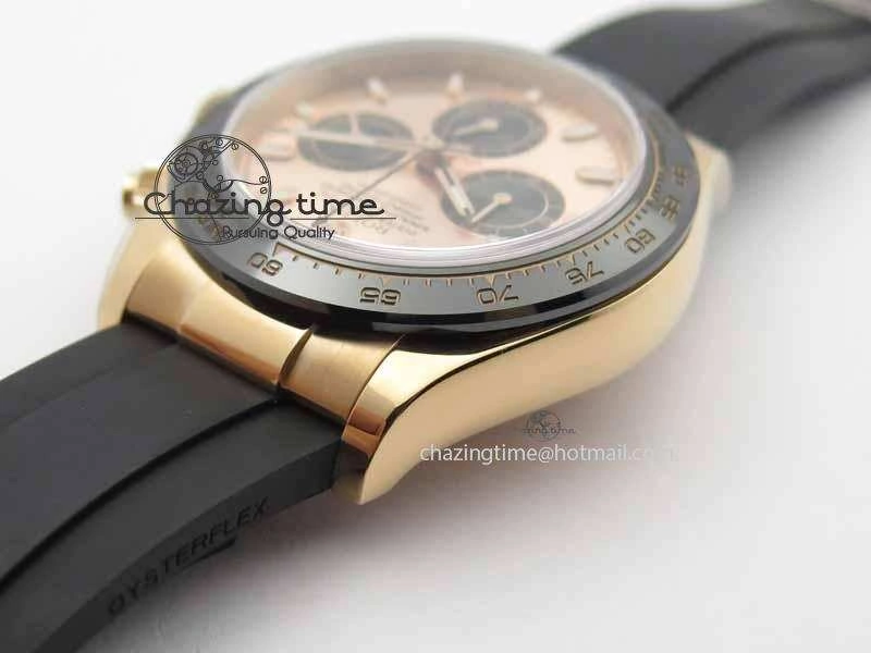 Daytona 116515 Noob 1:1 Best Edition Rose Gold Dial On Black Rubber Strap A7750(Free Extra Strap) Durable 3740