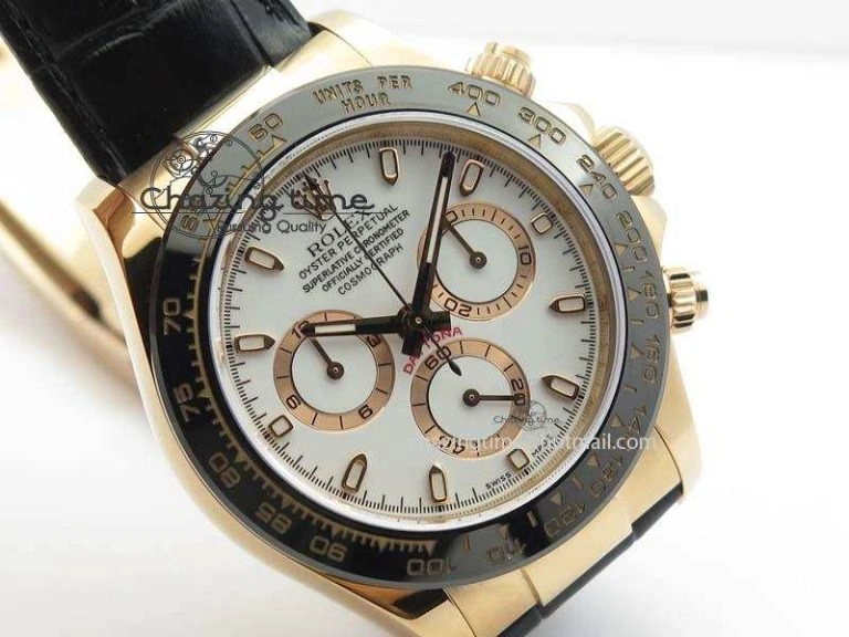 Daytona 116515 Noob 1:1 Best Edition White Dial On Black Leather Strap A GoodFit 3791