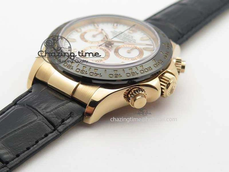 Daytona 116515 Noob 1:1 Best Edition White Dial On Black Leather Strap A GoodFit 3791